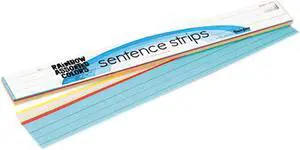 Sentence Strips, 24 X 3, Assorted Colors, 100/Pack