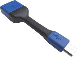 DAT 5747D Micro USB OTG to USB Cable Adapter - Black and Blue