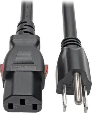 Tripp Lite Power Extension Cord 5-15P to Locking C13 M/F 14 AWG 15A 2ft (P007-L02)