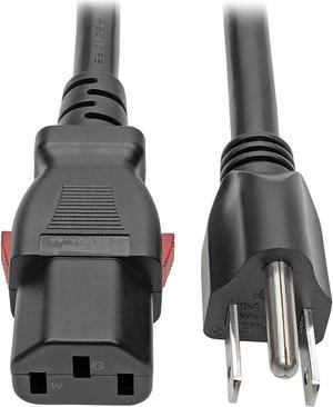 Tripp Lite Power Extension Cord 5-15P to Locking C13 M/F 14 AWG 15A 3ft (P007-L03)