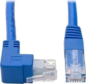 Tripp Lite Up-Angle Cat6 UTP Patch Cable (RJ45), 1-ft. (N204-001-BL-UP)