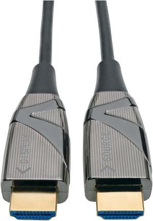 Tripp Lite Fiber Optic HDMI 2.0 (Active HDMI Cable), High Speed HDMI Cable, 4K, 60Hz, 4:4:4, 18 Gbps, 5 m. (16 ft.) Black (P568-05M-FBR)