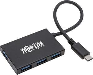 Tripp Lite U460-004-4A-G2 USB 3.1 Gen 2 USB-C Hub, 10 Gbps - 4 USB-A Ports, Thunderbolt 3, Portable, Aluminum Housing