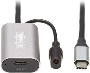 Tripp Lite USB-C Active Extension Cable - USB-C to USB-C (M/F), USB 3.1 Gen 1, Data Only, 16 ft. (5 m) (U330-05M-C2C)