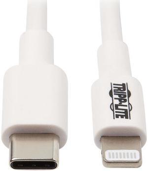 Tripp Lite Lightning to USB C Sync / Charging Cable Apple iPhone iPad, 3ft (M102-003-WH)