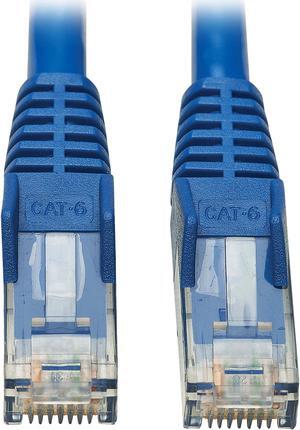 Tripp Lite Cat6 UTP Patch Cable (RJ45) - M/M, PoE, Gigabit, Snagless, CMR-LP, Blue, 10 ft. (N201P-010-BL)