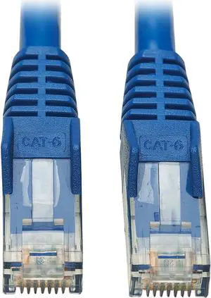 Tripp Lite Cat6 UTP Patch Cable (RJ45) - M/M, PoE, Gigabit, Snagless, CMR-LP, Blue, 30 ft. (N201P-030-BL)