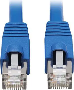 Tripp Lite Cat6a 10G-Certified Snagless F/UTP Network Patch Cable (RJ45 M/M), PoE, CMR-LP, Blue, 6 ft. (N261P-006-BL)