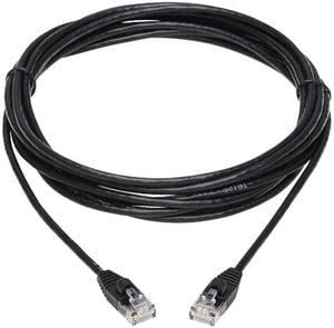 TRIPP LITE N261-S15-BK 15 ft. Cat 6A Black 10G Snagless Molded Slim UTP Ethernet Cable (RJ45 M/M)