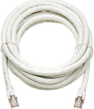 TRIPP LITE N272-015-WH 15 ft. Cat 8 White Shielded 25G/40G Certified Snagless Shielded S/FTP Ethernet Cable (RJ45 M/M), PoE