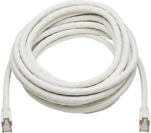 TRIPP LITE N272-025-WH 25 ft. Cat 8 White Shielded 25G/40G Certified Snagless Shielded S/FTP Ethernet Cable (RJ45 M/M), PoE