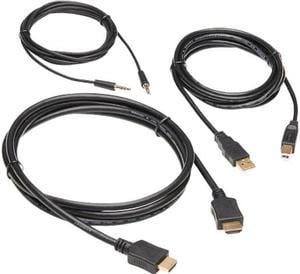 TRIPP LITE 6 ft. HDMI KVM Cable Kit - 4K HDMI, USB 2.0, 3.5 mm Audio (M/M), Black P782-006-HA