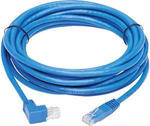 TRIPP LITE N204-015-BL-UP 15 ft. Cat 6 Blue Up-Angle Cat6 Gigabit Molded UTP Ethernet Cable (RJ45 Right-Angle Up M to RJ45 M)