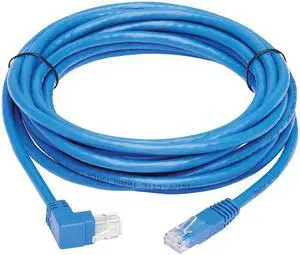 TRIPP LITE N204-020-BL-UP 20 ft. Cat 6 Blue Up-Angle Cat6 Gigabit Molded UTP Ethernet Cable (RJ45 Right-Angle Up M to RJ45 M)