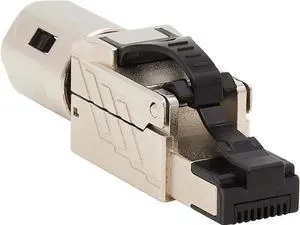 Tripp Lite N238-P01-MPTL-A Cat6a RJ45 Plug - MPTL, Shielded, 100W High-Power PoE & PoE++, Zinc Die-Cast, Black, TAA Tripp Lite N238-P01-MPTL-A Cat6a RJ45 Plug - MPTL, Shielded, 100W High-Power PoE & PoE++, Zinc Die-Cast, Black, TAA