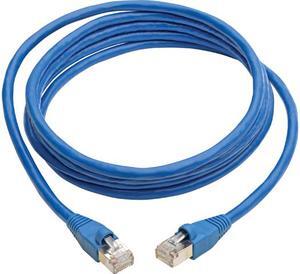TRIPP LITE N262-008-BL Cat6a 10G-Certified Snagless Shielded STP Ethernet Cable (RJ45 M/M), PoE, Blue, 8 ft.