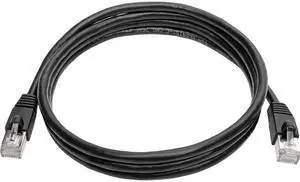 TRIPP LITE N262-006-BK 6 ft. Cat 6A Black Cat6a 10G-Certified Snagless Shielded STP Ethernet Cable (RJ45 M/M), PoE, Black, 6 ft.