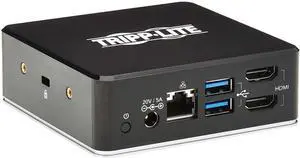 Tripp Lite U442-DOCK20-B USB-C Dock, Dual Display - Dual HDMI, USB 3.2 Gen 1, USB-A Hub, GbE, 3.5 mm, 85W PD Charging, Black