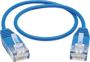 TRIPP LITE N261-UR01-BL 1 ft. Cat 6A Blue 10G Certified Molded Ultra-Slim UTP Ethernet Cable (RJ45 M/M), Blue, 1 ft. TRIPP LITE N261-UR01-BL 1 ft. Cat 6A Blue 10G Certified Molded Ultra-Slim UTP Ethernet Cable (RJ45 M/M), Blue, 1 ft.