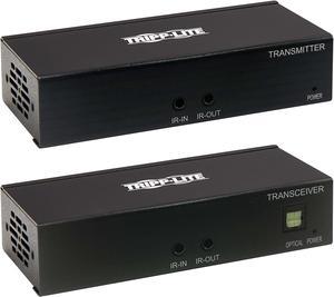 Tripp Lite B127A-111-BHTH HDMI over Cat6 Extender Kit, Transmitter and Receiver with Repeater, 4K 60Hz, 4:4:4, IR, HDR, PoC, 230 ft., TAA