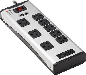 TRIPP LITE TLM88USBC 8 ft. 8 Outlets 2100 Joules Surge Protector with 1 USB-A and 1 USB-C (3.9A Shared) - Metal Housing
