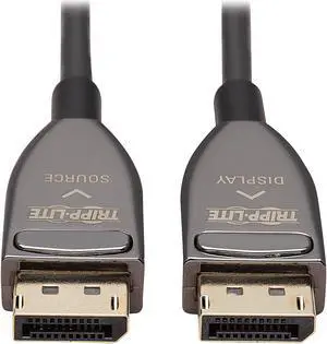 Tripp Lite P580F3-20M-8K6 Black DisplayPort Active Optical Cable (AOC) - UHD 8K 60 Hz, HDR, CL3 Rated, 20 m (65 ft.) Male to Male