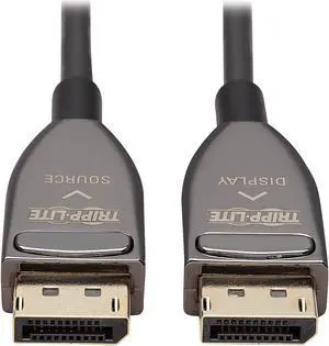 Tripp Lite P580F3-30M-8K6 Black DisplayPort Active Optical Cable (AOC) - UHD 8K 60 Hz, HDR, CL3 Rated, 30 m (98 ft.) Male to Male