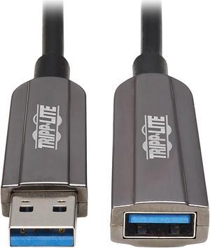 Tripp Lite USB-A Fiber Active Optical Cable Extension Repeater CL3 M/F 50M