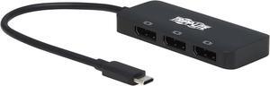 Tripp Lite USB C Adapter Triple Display 4K 60Hz DisplayPort 8K HDR 4:4:4