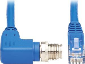 TRIPP LITE Ethernet Cable M12 XCode Cat6 1G UTP Right-Angle M12 RJ45 M/M 5M