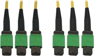 Tripp Lite Single Mode Fiber Patch Cable, 9/125 OS2 3x8F MPO-3x8F MPO (F/F APC), 24 Fiber, Yellow, OFNR Jacket, 10 Meters / 32.8 Feet (N392B-10M-3X8AP) Tripp Lite Single Mode Fiber Patch Cable, 9/125 OS2 3x8F MPO-3x8F MPO (F/F APC), 24 Fiber, Yellow, OFNR Jacket, 10 Meters / 32.8 Feet (N392B-10M-3X8AP)
