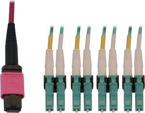 Tripp Lite Multimode Fiber Patch Cable, 50/125 OM4 MPO to 4x Switchable LC (F/M), 12 Fiber, Magenta, LSZH Jacket, 1 Meter / 3.3 Feet (N845X-01M-8L-MG) Tripp Lite Multimode Fiber Patch Cable, 50/125 OM4 MPO to 4x Switchable LC (F/M), 12 Fiber, Magenta, LSZH Jacket, 1 Meter / 3.3 Feet (N845X-01M-8L-MG)