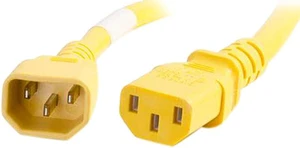 C2G 17556 14 AWG Power Cord - C14 to C13, Yellow (6 Feet, 1.82 Meters) C2G 17556 14 AWG Power Cord - C14 to C13, Yellow (6 Feet, 1.82 Meters)