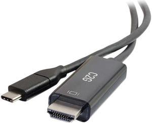 C2G 26889 USB-C to 4K UHD HDMI Audio/Video Adapter Cable (60Hz) Black (6 Feet, 1.82 Meters)