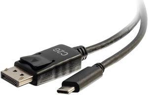 C2G 26902 USB-C to DisplayPort Adapter Cable 4K 30Hz, Black (6 Feet, 1.82 Meters)