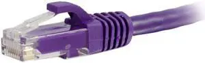 C2G 50832 30 ft. Cat6a Snagless Unshielded (UTP) Ethernet Network Patch Cable - Purple