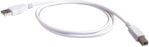 C2G 13400-USCIS 9.84 ft. (3.0 m) White USB 2.0 A/B Cable - White