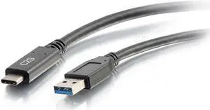 C2G 28833 10ft (3m) USB-C® to USB-A SuperSpeed USB 5Gbps Cable M/M - Black