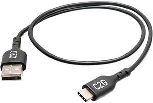 C2G 1.5ft USB C to USB A Adapter Cable - USB 2.0 - 480Mbps - M/M