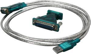 BYTECC Model BT-DB925 6 FT USB to DB9 Serial Adapter, provides the connection between USB and RS-232 port Male to Male