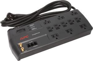 APC P11VT3 8 Feet 11 Outlets 3020 Joules Performance SurgeArrest 11 Outlets with Tel2 / Splitter and Coax Jacks