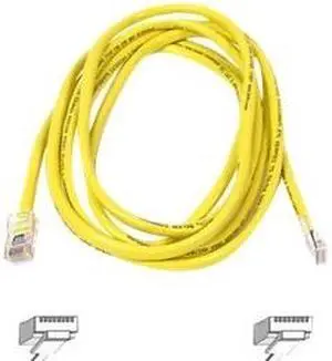 Belkin A3L791-03-YLW 3 ft. Cat 5E Yellow RJ45 CAT5e Patch Cable