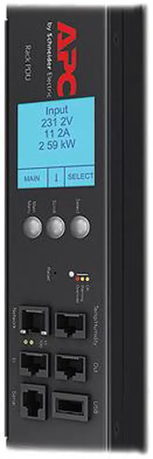 APC Rack Mount PDU, Switched Rack 200V-230V/30A, (24) Outlets, 0U Vertical Rackmount (AP8941)