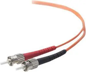 Belkin A2F20200-01M 3.28 ft. (1 M) Multimode Duplex Fiber Patch Cable, ST - ST