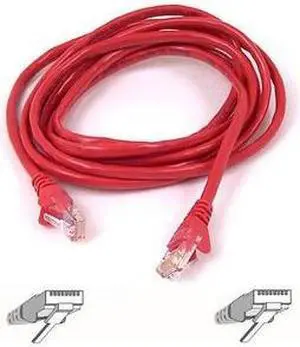BELKIN A3L980-05-RED-S 5 ft. Cat 6 Snagless Networking Cable, RED
