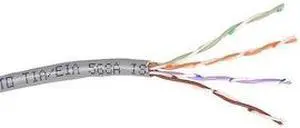 Belkin A7L504-250-BL-P 250 ft. Cat 5E Blue Solid Bulk Cable Plenum