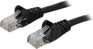 Belkin A3L791-10-BLK-S 10 ft. Cat 5E Black UTP Patch Cable Snagless