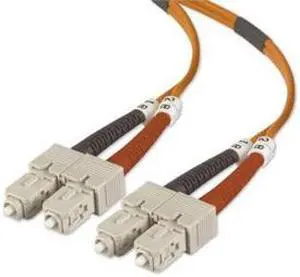 Belkin A2F40277-03M 9.84 ft. Multimode Fiber Optic Cable, SC - SC, 50/125 Male to Male Belkin A2F40277-03M 9.84 ft. Multimode Fiber Optic Cable, SC - SC, 50/125 Male to Male