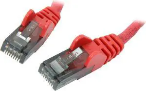 Belkin A3L980B07-RED-S 7 ft. Cat 6 Red Patch Cable CAT6 Snagless RJ-45M / RJ-45M