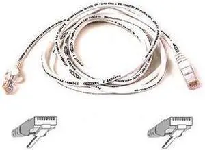 Belkin A3L791-05-WHT 5 ft. Cat 5E White Patch Cable CAT5e RJ-45M / RJ-45M Belkin A3L791-05-WHT 5 ft. Cat 5E White Patch Cable CAT5e RJ-45M / RJ-45M